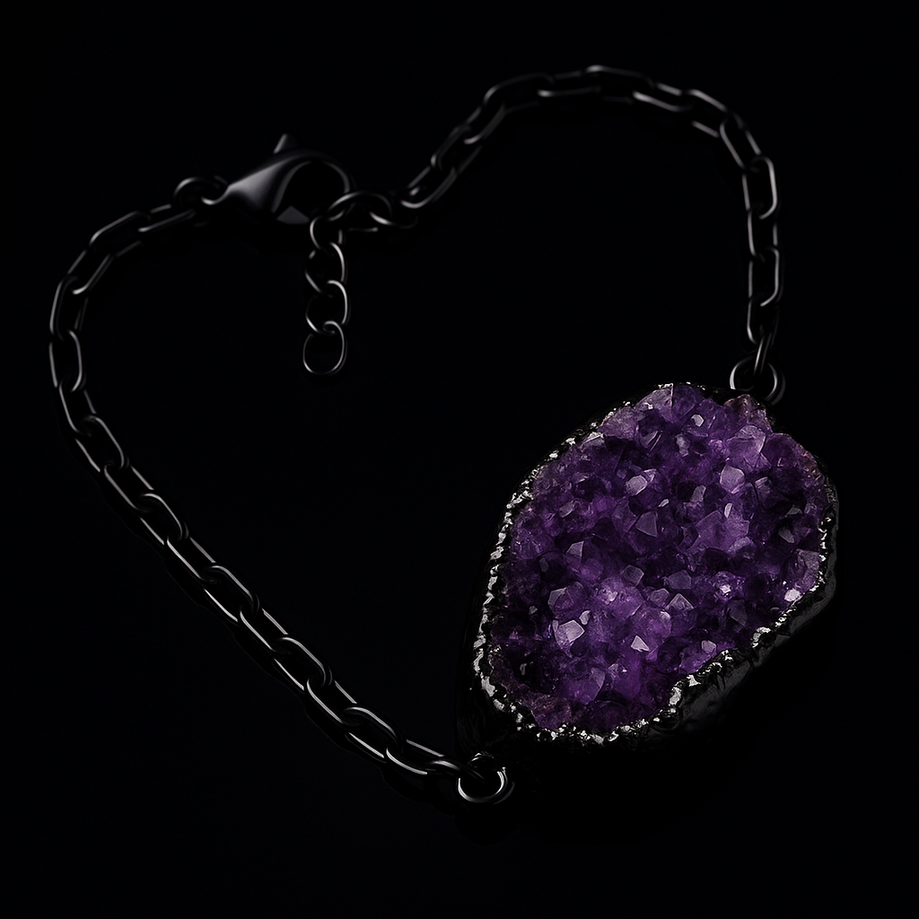 Amethyst Druse Bracelet #1002.1