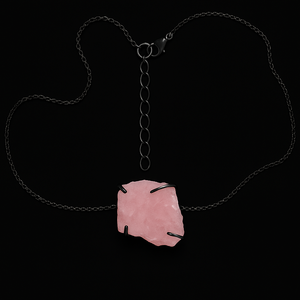 Rough Crystal end Necklace #2051.1