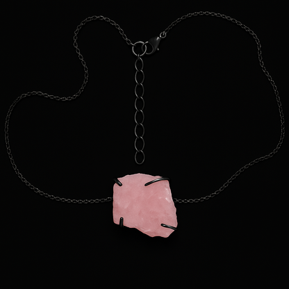 Rough Crystal end Necklace #2051.1