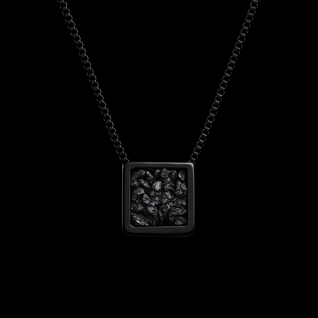 Square Pyrite Necklace #2086.1