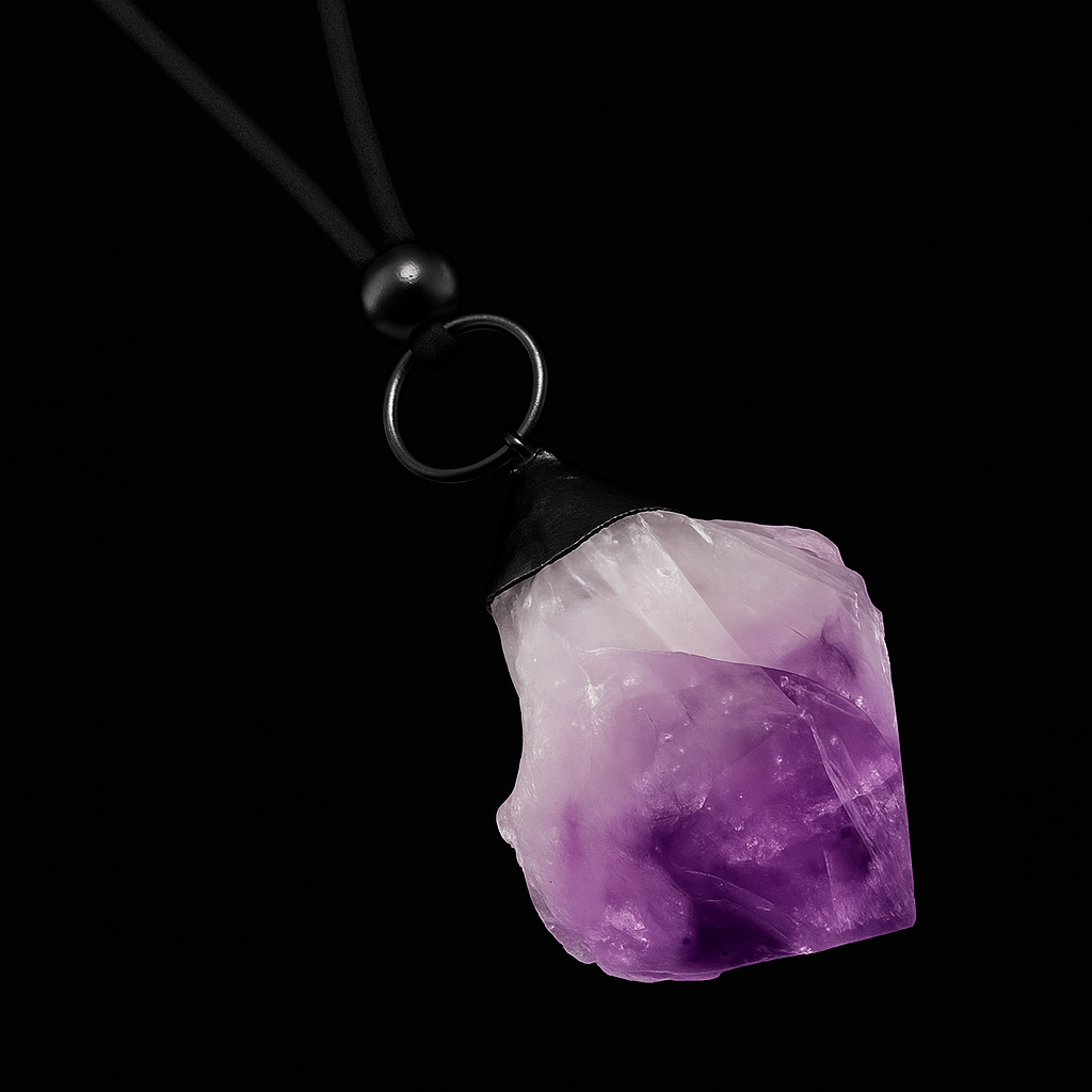 Rough Crystal end Necklace #2040.1