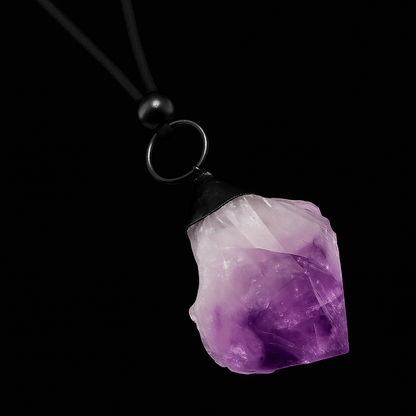 Rough Crystal end Necklace #2040.1