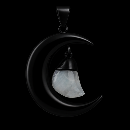Moon with Tumble Pendant #82.1