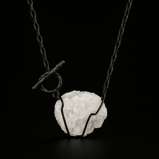 Rough Crystal end Necklace #2066.1