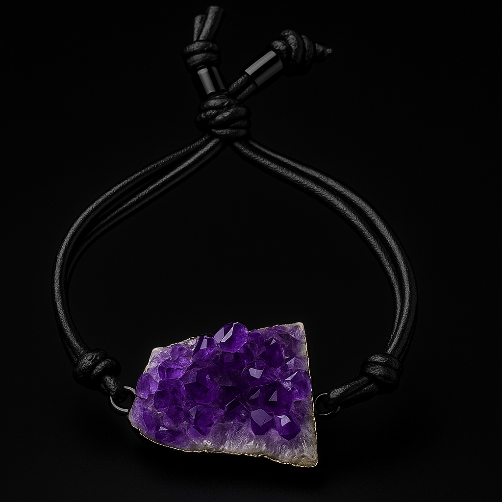Amethyst Druse Bracelet #1031.1