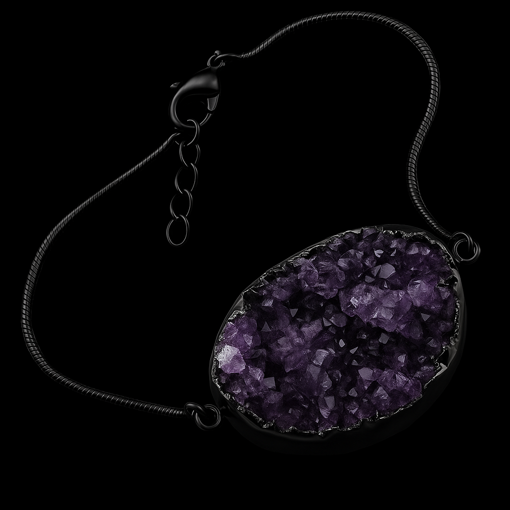 Amethyst Druse Bracelet #2 #1003.1