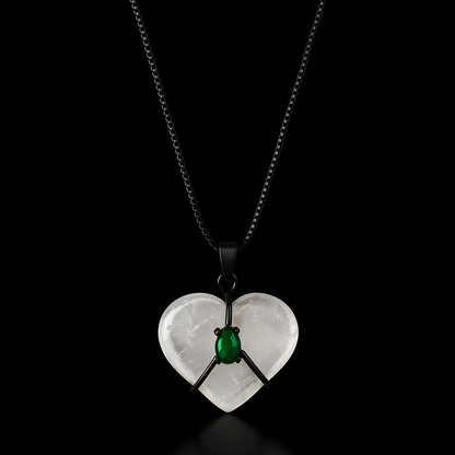 Crystal Heart Necklace #2072.1