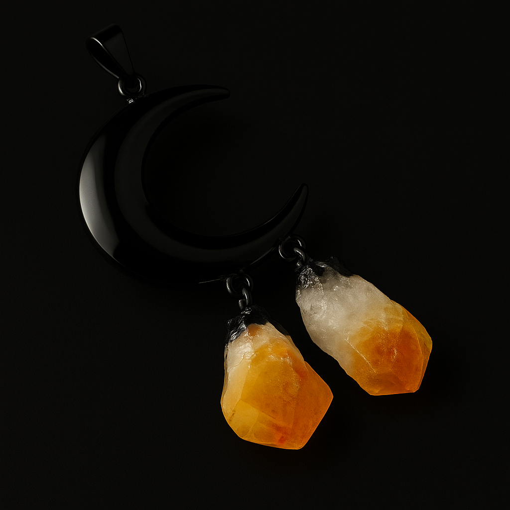 Moon Double Point Pendant #19.1