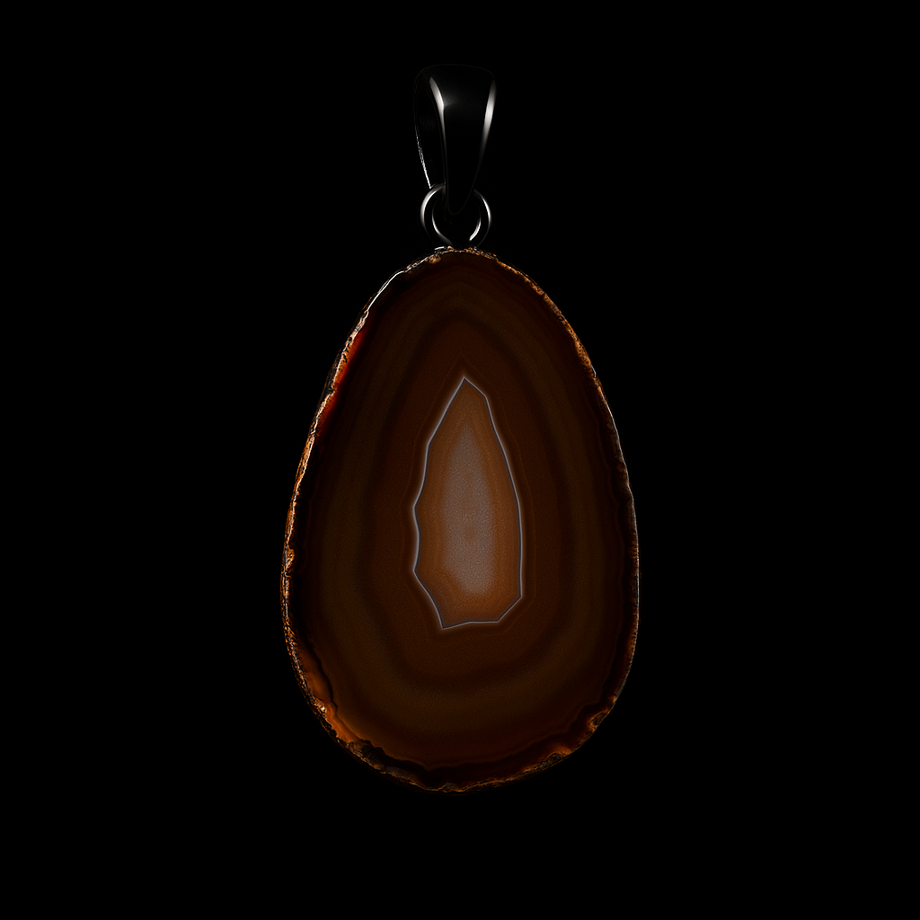 Agate Slice Pendant #9.1