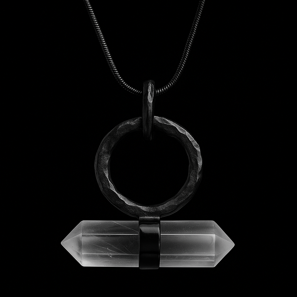 double terminated Crystal Point end Necklace #2047.1