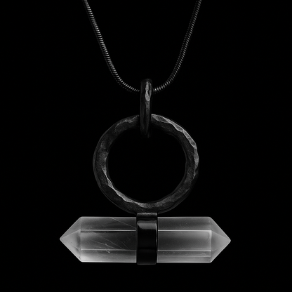 double terminated Crystal Point end Necklace #2047.1