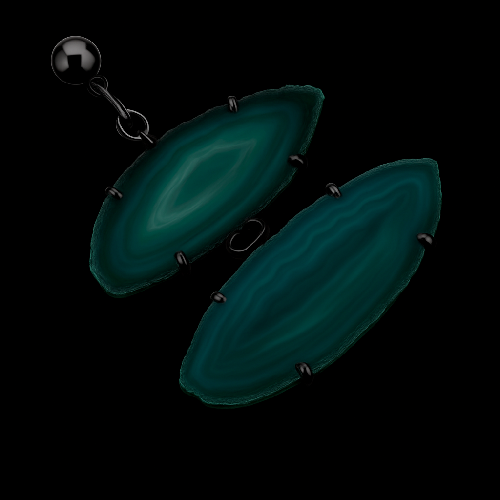 Agate Slice Pendant #1.1