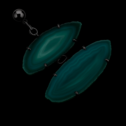 Agate Slice Pendant #1.1