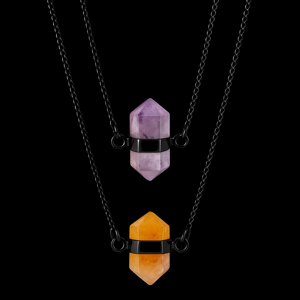 Double double terminated Point Necklace #2050.1