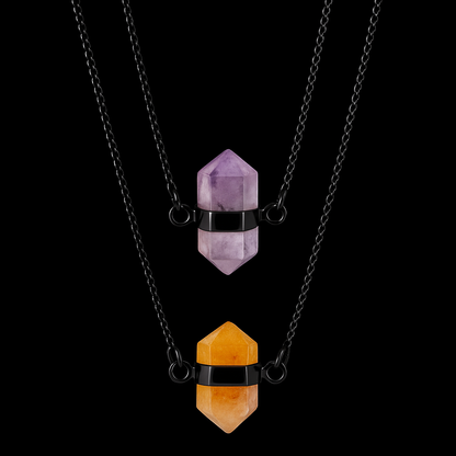 Double double terminated Point Necklace #2050.1