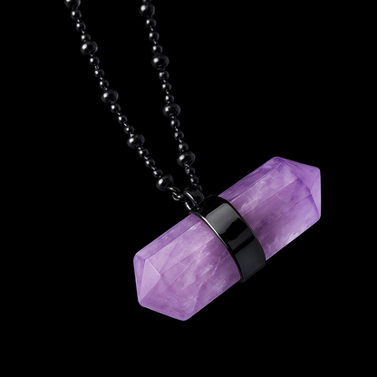 Crystal Double Terminated Point Necklace #2026.1