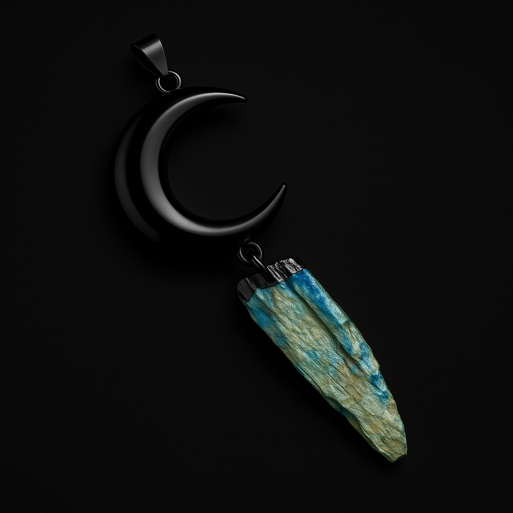 Moon - Druse Pendant #18.1