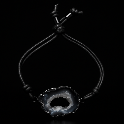 Natural Geode Bracelet #1032.1