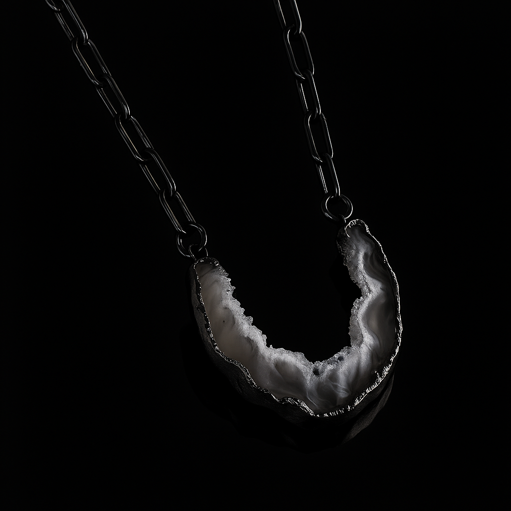 Natural Geode Necklace #2029.1