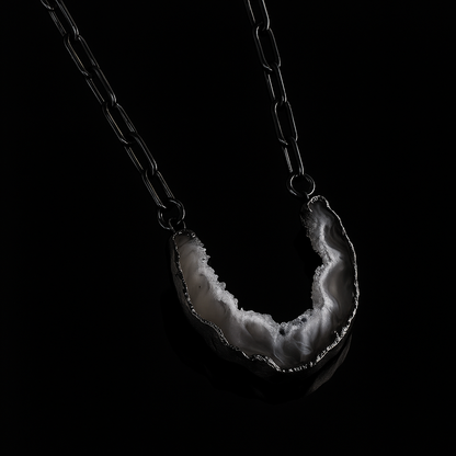 Natural Geode Necklace #2029.1
