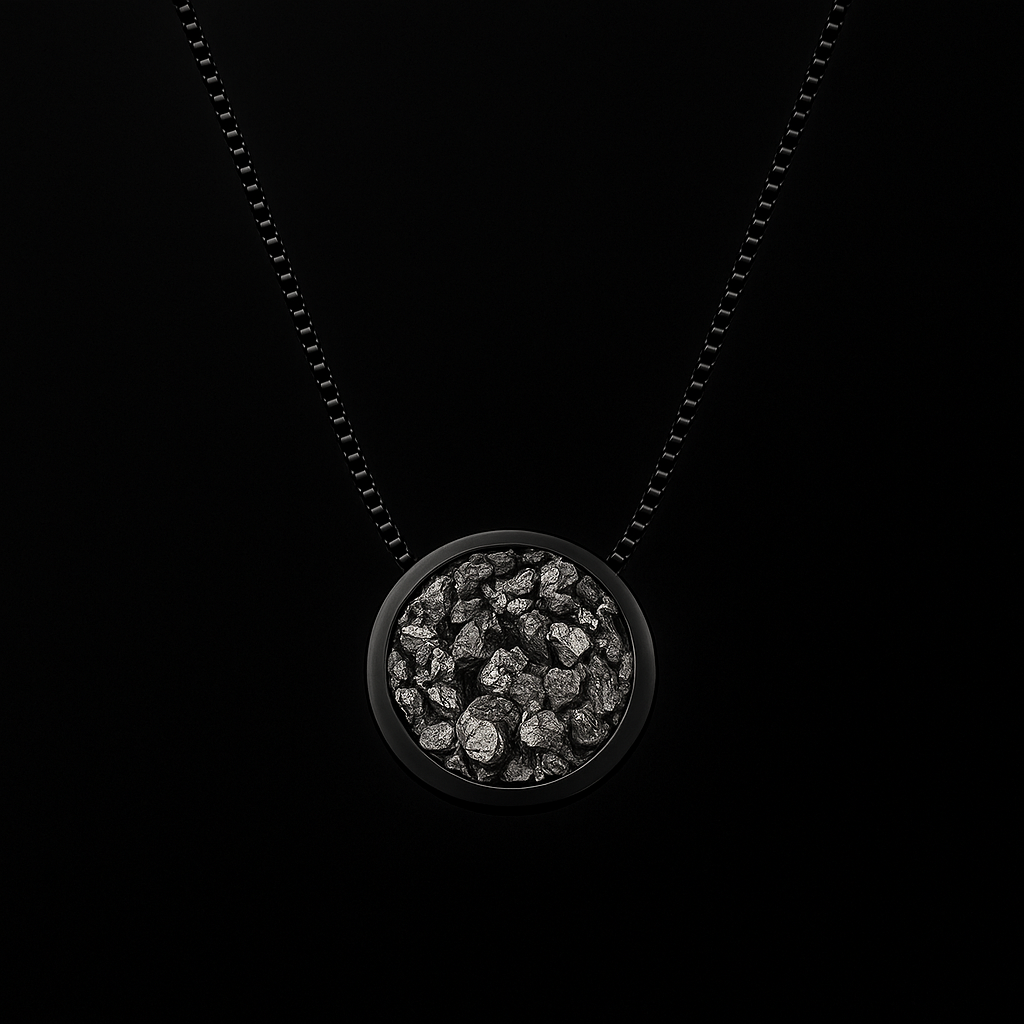 Round Pyrite Necklace #2085.1