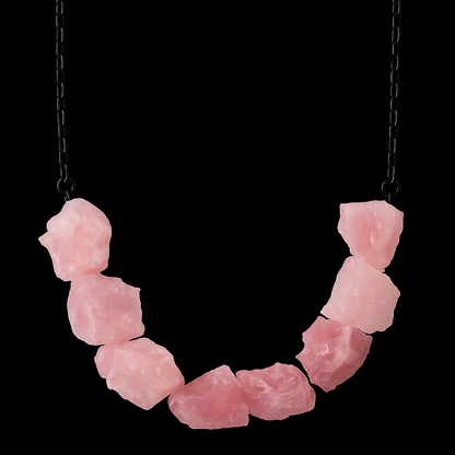 Multi Rough Crystals Necklace #2046.1