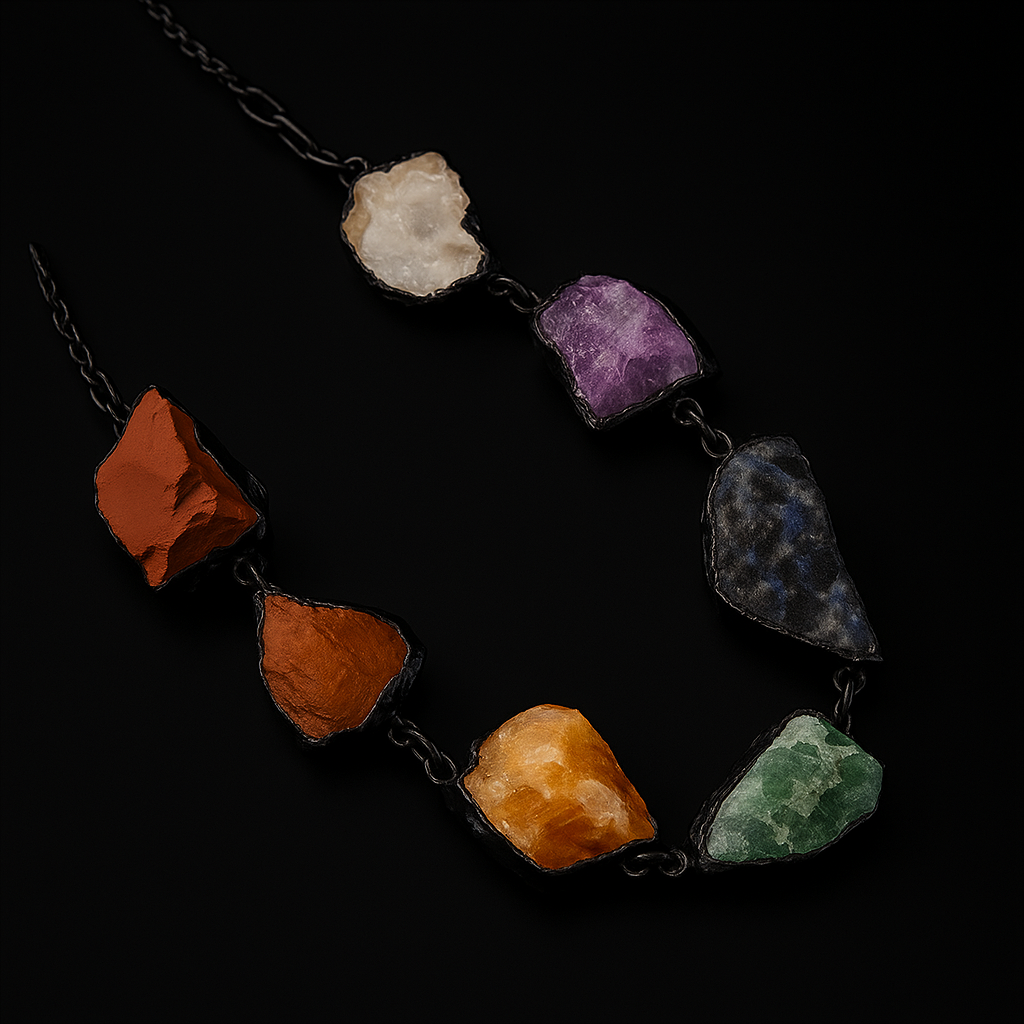 Mixed Crystals Necklace #2013.1