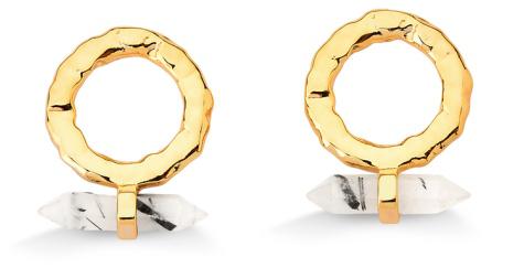 double terminated Point Earring #4 #1533.1