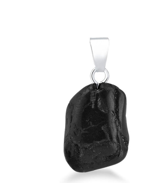 Black Tourmaline Polished Pendant #S207