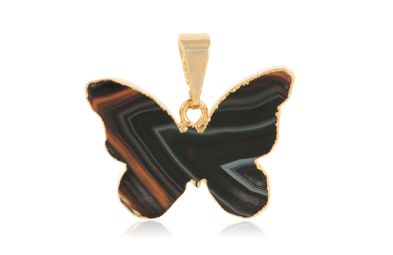 Butterfly shaped Agate Pendant #129.1