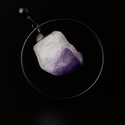 Hoop Druse Pendant #21.1