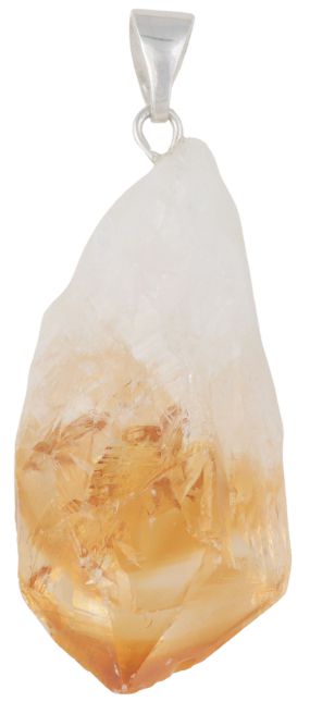 Citrine Rough Point Pendant #S232