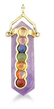 Crystal Seven Chakras Pendant #126.1