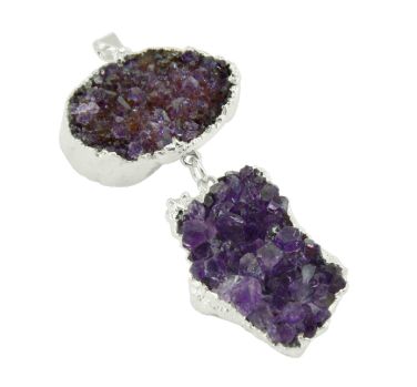 Double Amethyst Pendant #4.1
