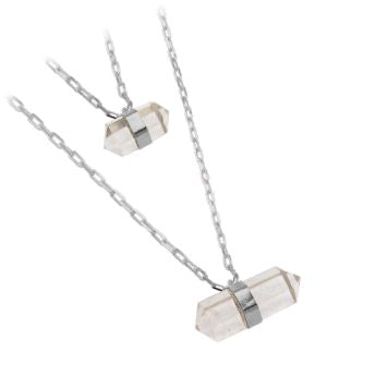 Double double terminated Point Necklace #2039.1