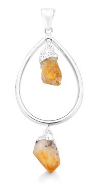Double Hanging Druse Pendant #111.1