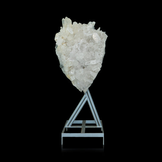 Clear Quartz Monument on Custom Iron Base - 170cm | 298kg