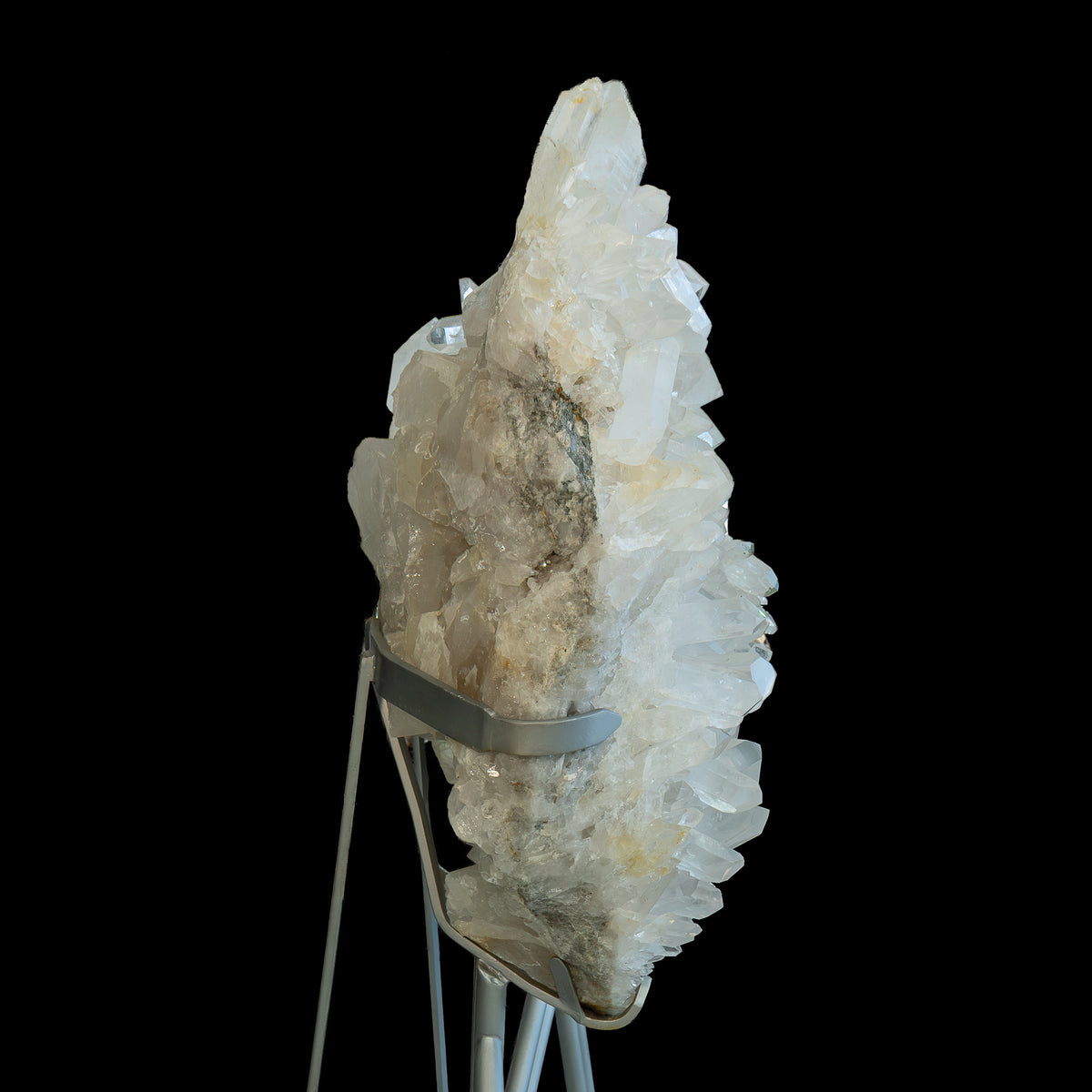 Clear Quartz Monument on Custom Iron Base - 170cm | 298kg