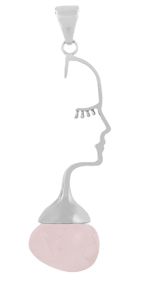 Face Shaped with Tumblestone Pendant #84.1