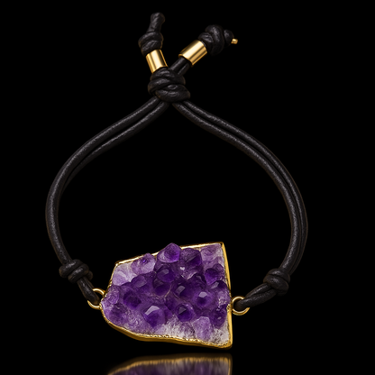 Amethyst Druse Bracelet #1031.1