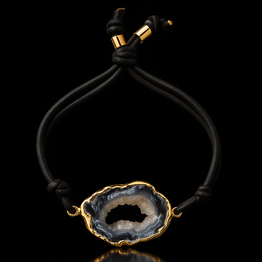 Natural Geode Bracelet #1032.1