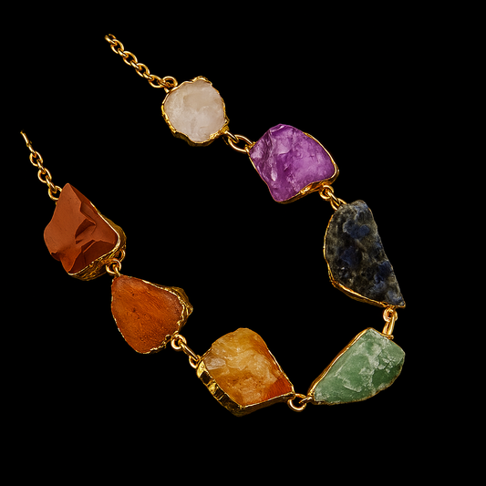Mixed Crystals Necklace #2013.1