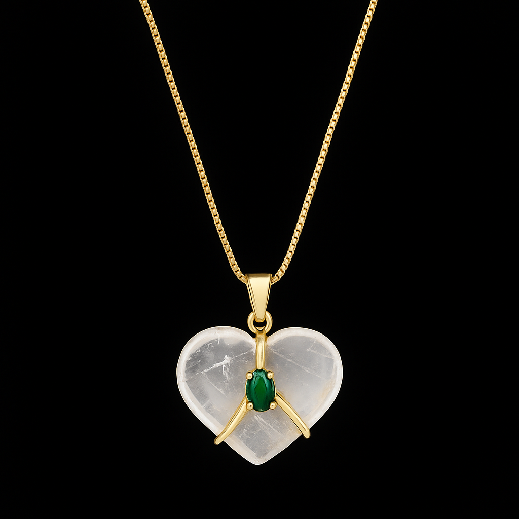 Crystal Heart Necklace #2072.1