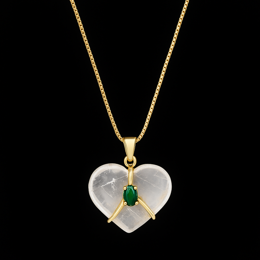 Crystal Heart Necklace #2072.1
