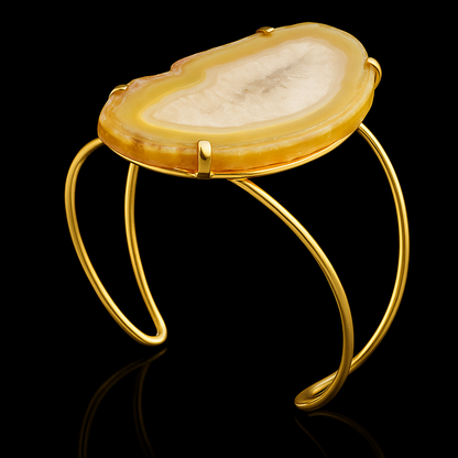 Agate Slice Bracelet #1009.1