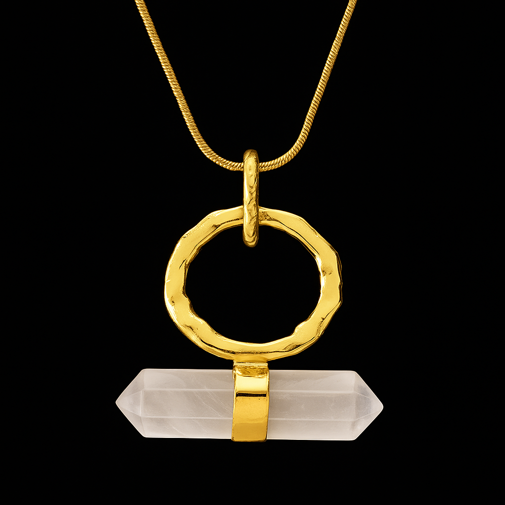 double terminated Crystal Point end Necklace #2047.1