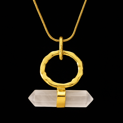 double terminated Crystal Point end Necklace #2047.1