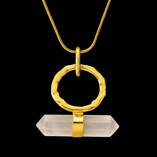 double terminated Crystal Point end Necklace #2047.1