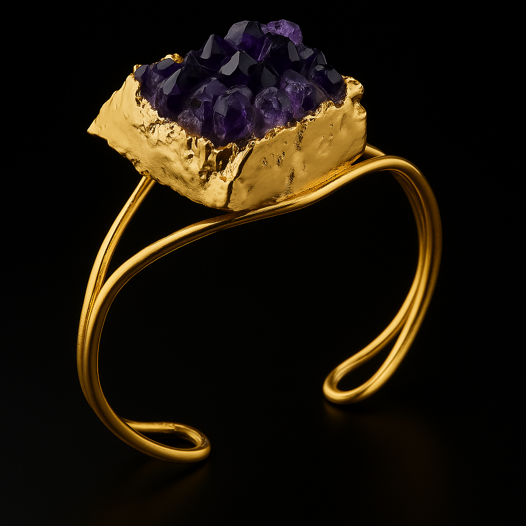 Amethyst druse Bracelet #1015.1