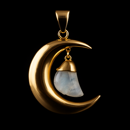 Moon with Tumble Pendant #82.1
